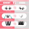 GEMERRY Cluster lashes, DIY Eyelash Extenisons 8-16mm D Curl Fluffy