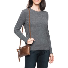 FRYE Women's Melissa Crossbody Wristlet Shoulder Bag, Cognac