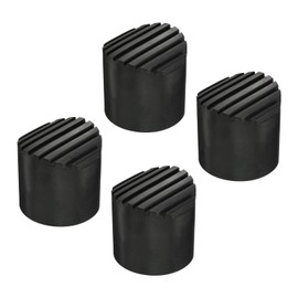 MECCANIXITY Ladder Non-Slip Feet Mat 52mm ID Rubber Round Telescopic Ladder Accessories Pad Cover Cushion for Ladder Protection Black Pack of 4
