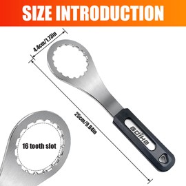 PTHDEW Centerlock Tool, Bottom Bracket Wrench Bicycle Bottom Bracket Remover BB Wrench Centre Lock Key for Bicycle Repairs Compatible with BB51/BB70/BB71/RS500/MT500
