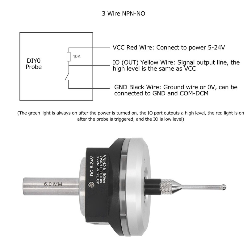 3D Edge Finder High Accuracy Edge Locator Tungsten Steel Ball