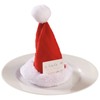 Burwells Set Of 6 Santa Hat Place Card Holders Christmas