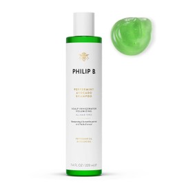 PHILIP B Peppermint Avocado Shampoo, 7.4 fl. oz. (220 ml) - Volumizing & Clarifying Shampoo for Dry to Oily Hair and Scalp, Non-Stripping | PHILIP B