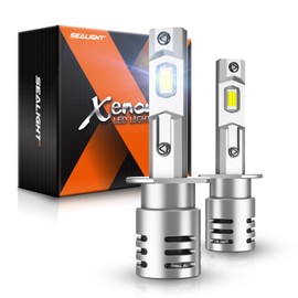SEALIGHT H1 Bulbs 30000LM 800% Brighter 2025 Edition, X5 H1 lights 99% Compatibility Easy Installation for Fog, ATVs & Powersports 10 Years Lifespan, Pack of 2