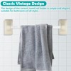 2 Pack Porcelain Towel Bar Rod Rack Post Holder Bracket