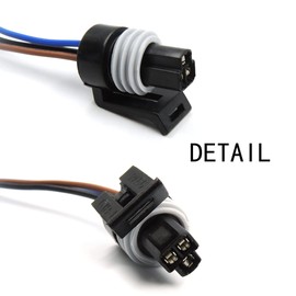 HiSport Conector de sensor de presión de inyector de 3 pines para reparación de arnés de 1 pieza de repuesto 5C3Z12224A 1832022C92