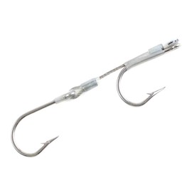 Stiff Rig Hookset | Stainless Steel Hooks | Big Game Fishing | Custom Rigging (8/0, 0° Double Hook)