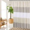 MORNITE Beige Shower Curtains for Bathroom, Shower Curtain Gold Tan