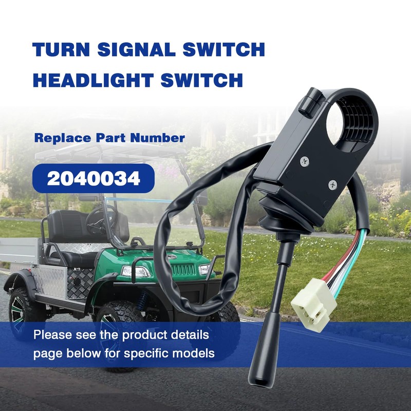 Turn Signal Switch Headlight Switch Fit for HDK, Evolution EV