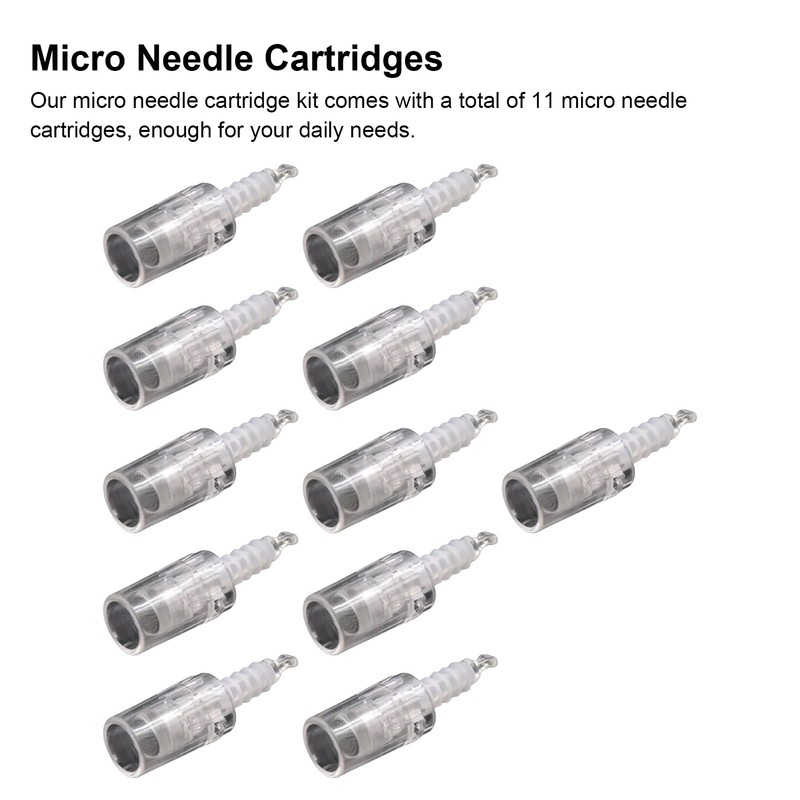 11Pcs Electric Micro Needle Replacement Cartridges Portable Nanometer Micro Needle