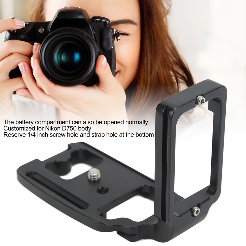 Camera Quick Release L Plate Aluminum Alloy Vertical Horizontal Shooting