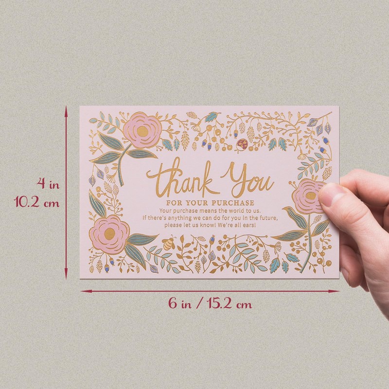Prims & Flourish Thank You For Your Order Cards, Pack