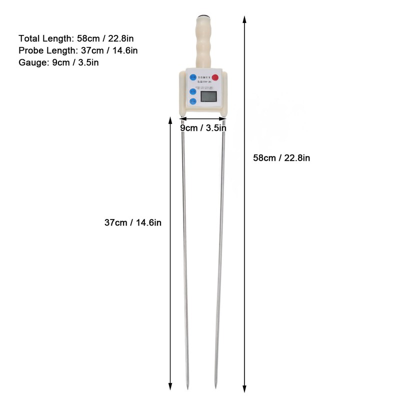 Grain Moisture Meter Multifunctional LED HD Display Quick Measurement Double