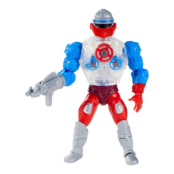 Masters of the Universe Origins 5.5-in Roboto Action Figure, Battle Character for Storytelling Play and Display, Gift for 6 to 10-Year-Olds and Adult Collectors