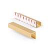 JIASENBAO 5 Pack Adhesive Cabinet Handles Gold 4-1/3" Length(Cover 3.78"