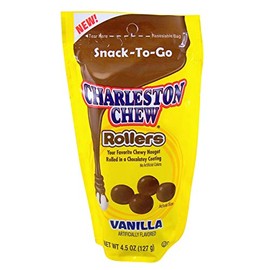Charleston Chew Charleston Chew Rollers Vanilla Snack-To-Go Resealable Bag, 4.5 oz, Pack of 3