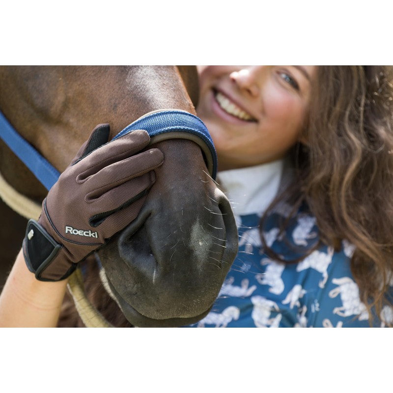Roeckl Sports Milano Riding Gloves, Leisure Summer Gloves, Navy 6