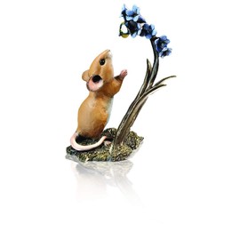 Richard Cooper Studio Michael Simpson Hand Painted Cold Cast Bronze Bells and Bee Mouse