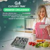 G4GADGET 5 Compartment Cutlery Tray Drawer Organiser, Random Colour, Durable