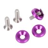 Dophee 20Pcs Billet Aluminum Bumper Fender M6 Screw Bolt Washer