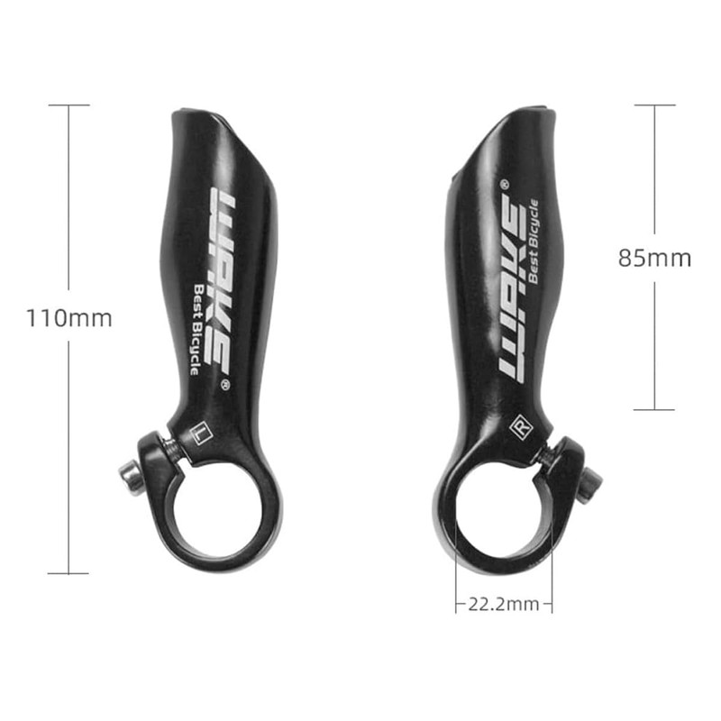 2 x handlebar ends, bicycle handlebars, horns handlebar grips, bicycle