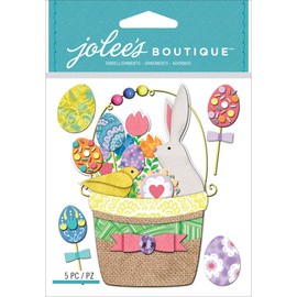 Jolees Boutique Dimensional Stickers, Easter Basket