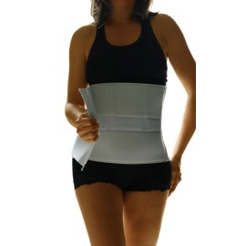 Alpha Medical Abdominal Binder Support Wrap/Surgical Binder/Hernia Support/Abdominal Hernia Reduction Device. L0625 (12" High ; 50"-62" Around Waist)
