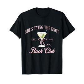 She's tying the knot Bridal Shower Coquette Bow Bachelorette T-Shirt