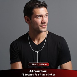 Silver Chain For Men Chains For Men Mens Chain Chaine Homme Chaine En Argent Pour Homme Necklace Chain Cuban Link Chain For Men Chain Necklace Stainless Steel Chain For Men Cuban Necklace 18 Inch