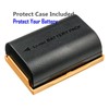 Kastar 4-Pack LP-E6 Battery and LED2 USB Charger Compatible with