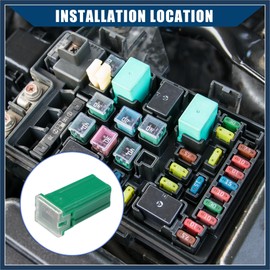 INFINAUTO 40A Micro Cartridge Fuses/Inner FMM M-Case Type Fuses/Durable/10 Pcs Stylish Design