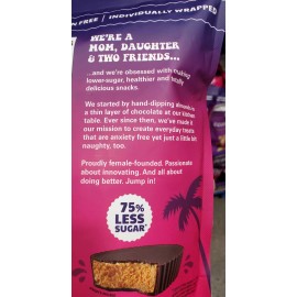 Skinny Dipped Dark Chocolate Peanut Butter Cups, 30 Individual Wrapped, Kosher