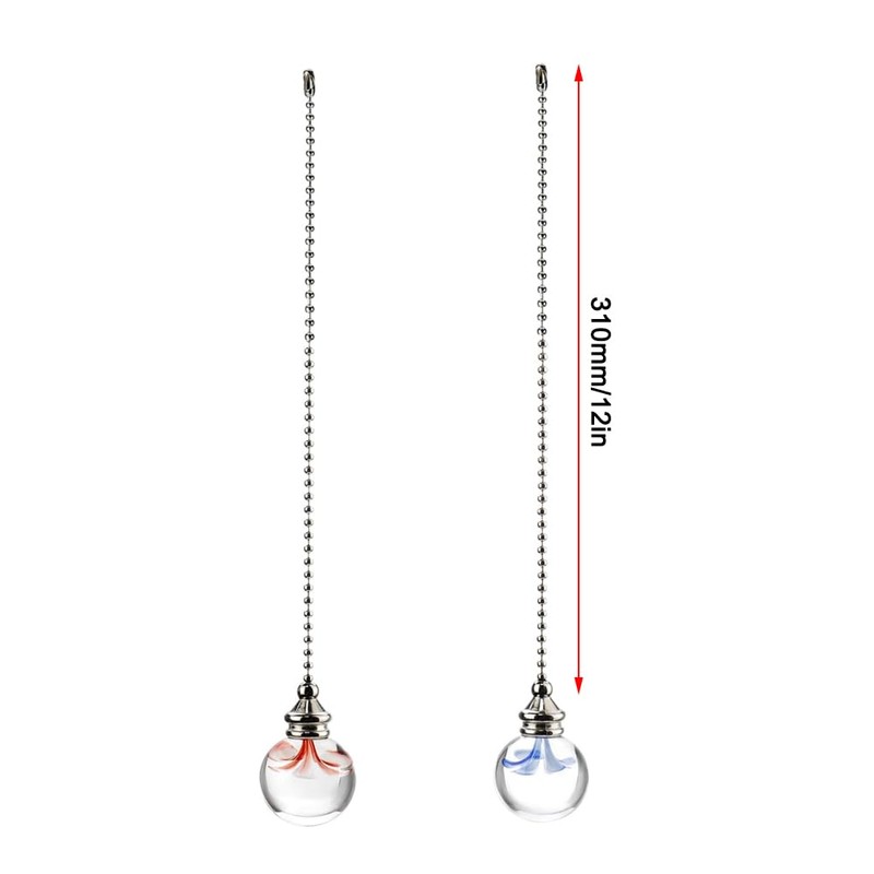 TopHomer Blue Flower and Red Flower, 2 Pcs Crystal Ball