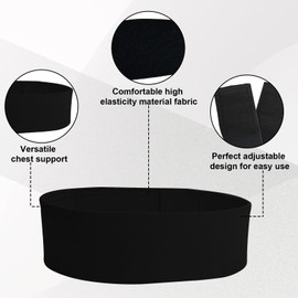 Breast Augmentation Post Op Bra Band, Adjustable Post Breast Augmentation Bras Support Band, No-Bounce Breast Reduction and Augmentation Strap, Breast Surgery Recovery Supplies,One Size Fits All