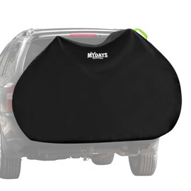 MYDAYS Bike Cover for Transport 2 Bikes, Outdoor Bike Covers for 2 Bikes on Rear Bike Rack, Waterproof Bicycle Rack Covers for 2 Bikes on Car Hitch