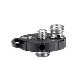 LEOFOTO Thread Adaptor CF-6 3/8 Inch Male to 1/4 Inch + 3/8 Inch Male