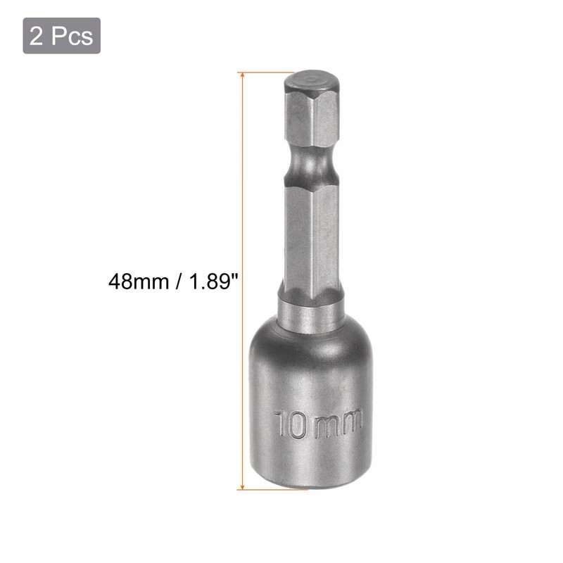 sourcing map Pack of 2 Quick Change Socket Spanner Bit