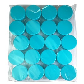 (Quantity: 20 Pieces) Beauticom 10G/10ML Round Clear Jars with TEAL Sky Blue Lids for Small Jewelry, Holding/Mixing Paints, Art Accessories and Other Craft Supplies - BPA Free