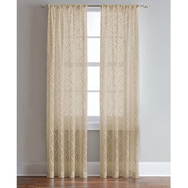 CHF 1Z41220GAN Lyric Curtain Panel, 84", Antique