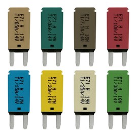 Mini ATM Auto Reset Multipack 5A, 6A, 7.5A, 10A, 15A, 20A, 25A, 30A Amp Circuit Breaker Fuse for Automotive Marine RV Car Truck Audio Battery Protection (T1) Automatic Reset (Multi Pack)