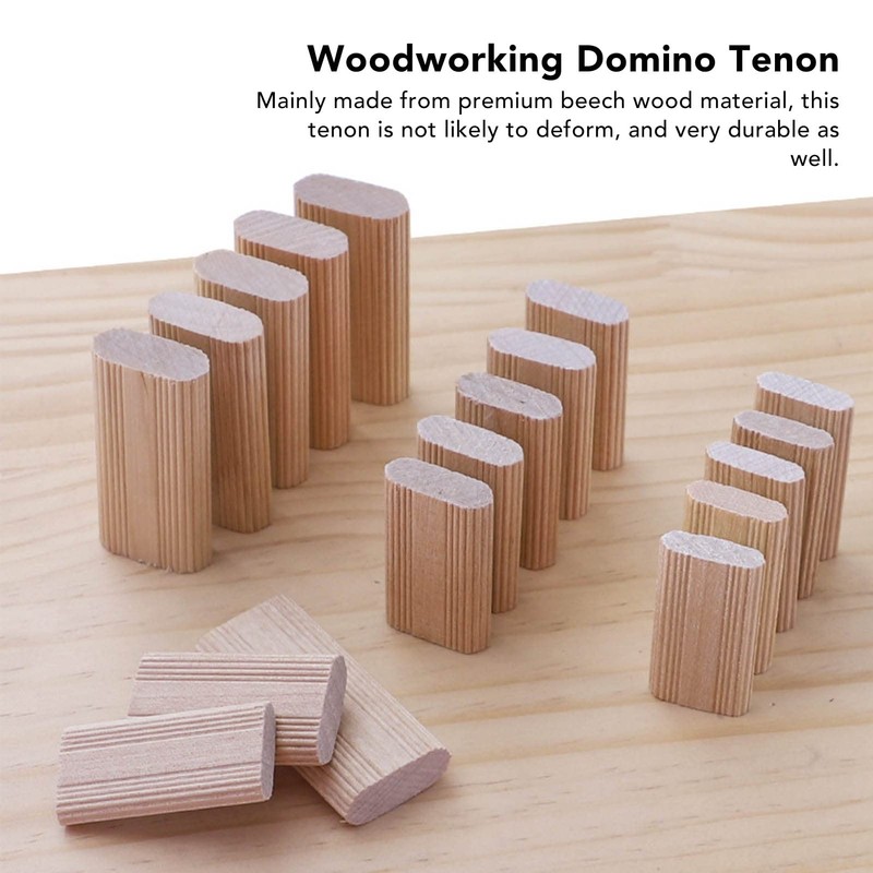 Wood Biscuits, 50Pack 8mm x 40mm Beechwood Loose Tenons Compatible