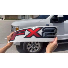 LIGHTCOR FX2 Off Road Decals for Ranger F150 Truck Super Duty Stickers Set of 2))