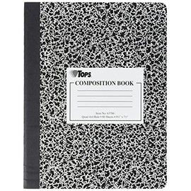 Tops 63786 Cuaderno de composición cuádruple de 9-3/4" x 7-1/2"