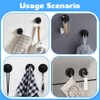 skytowards Pack of 2 Suction Cup Hooks, Suction Hooks with