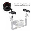 25mm Diving Ball Joint Arms Light Mount Holder Clips for