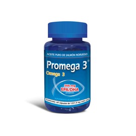 Promega, Omega 3 | Aceite Puro De Salmón Noruego Con Triglicéridos Epa Y Dha | Apoyo Cardíaco, Cerebral Y Articular | Cuidado Del Corazón | 60 Cápsulas 566Mg