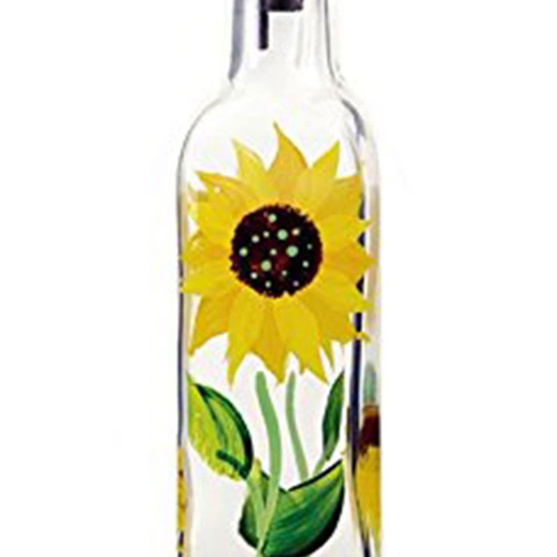 Grant Howard Glass Sunflower Oil & Vinegar Bottle