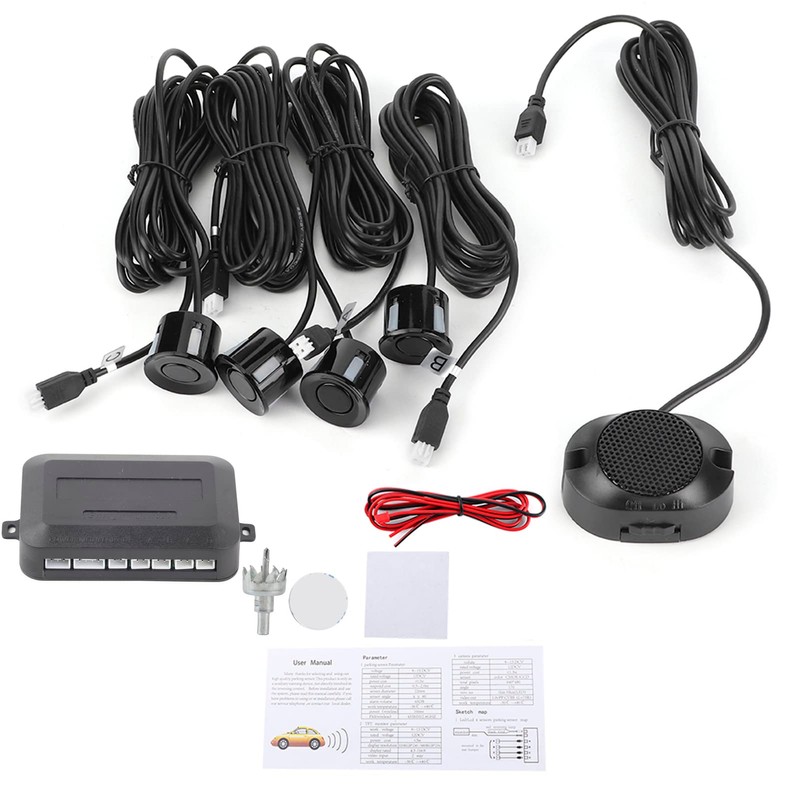 DC 12V Reverse Radar Kit, Car Parking Sensor Backup Radar