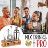 Cocktail Shaker Set Bartender Kit : 12-Piece Bar Tool Set