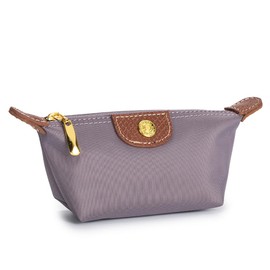 Zitokin Womens Unique Change Purse Vintage Nylon Zip Coin Wallet Mini Bag (Lavender Purple)